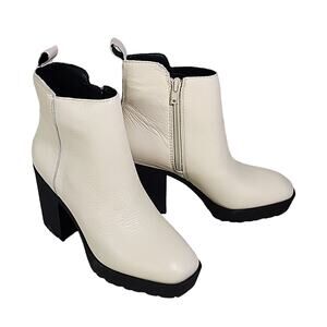 Lucky Brand Worrin Leather Ankle Boots Womens Size 5 NEW